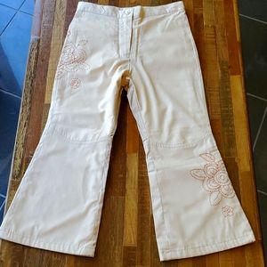 NWT Jacadi Girls' Pants Ecto String Beige Size 4Y